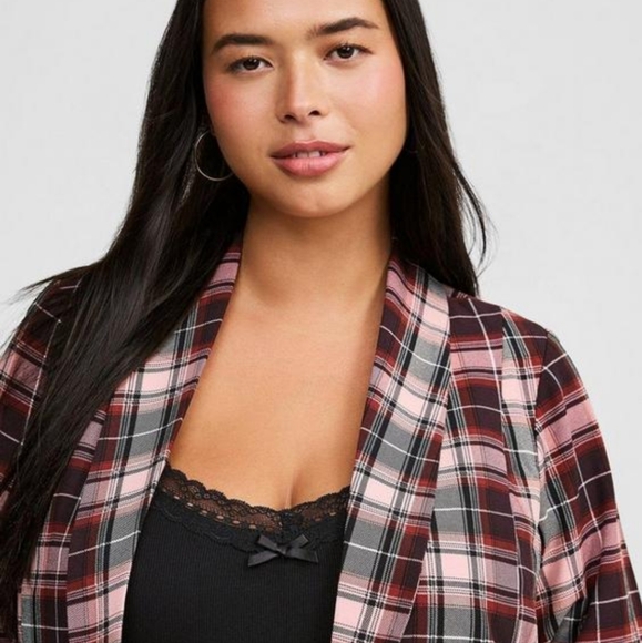 Plaid Blazer Torrid - Picture 4 of 5